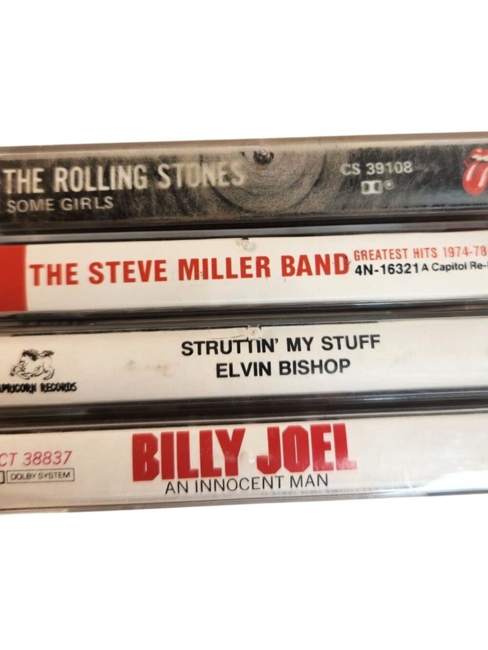 The Rolling Stones Steve Miller Billy Joel Elvin Bishop Cassette Bundle Tested